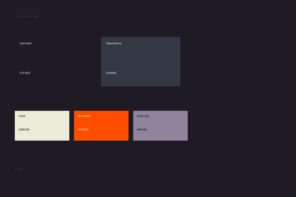 Analog Night Palette